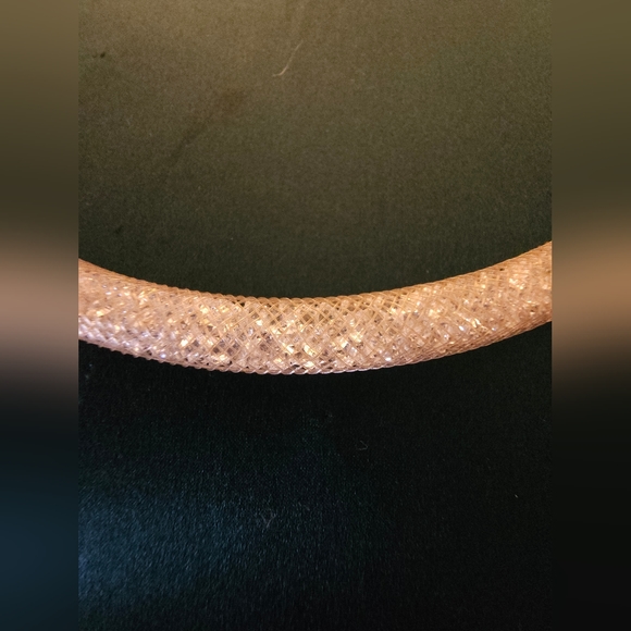 Swarovski Golden Stardust Crystal Mesh Necklace - Picture 6 of 6